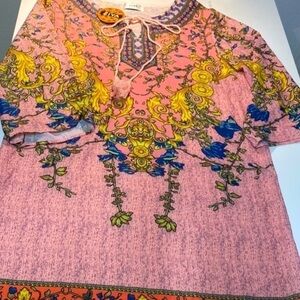 NWT Floral rayon‎ tunic dress size medium